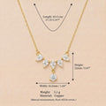 Elegant Gold Plated Heart Rhinestones Pendant Necklace 6W6JNC643