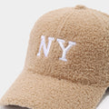 Winter Lamb Wool Letter Embroidery Warm Baseball Cap 6W6HAT527