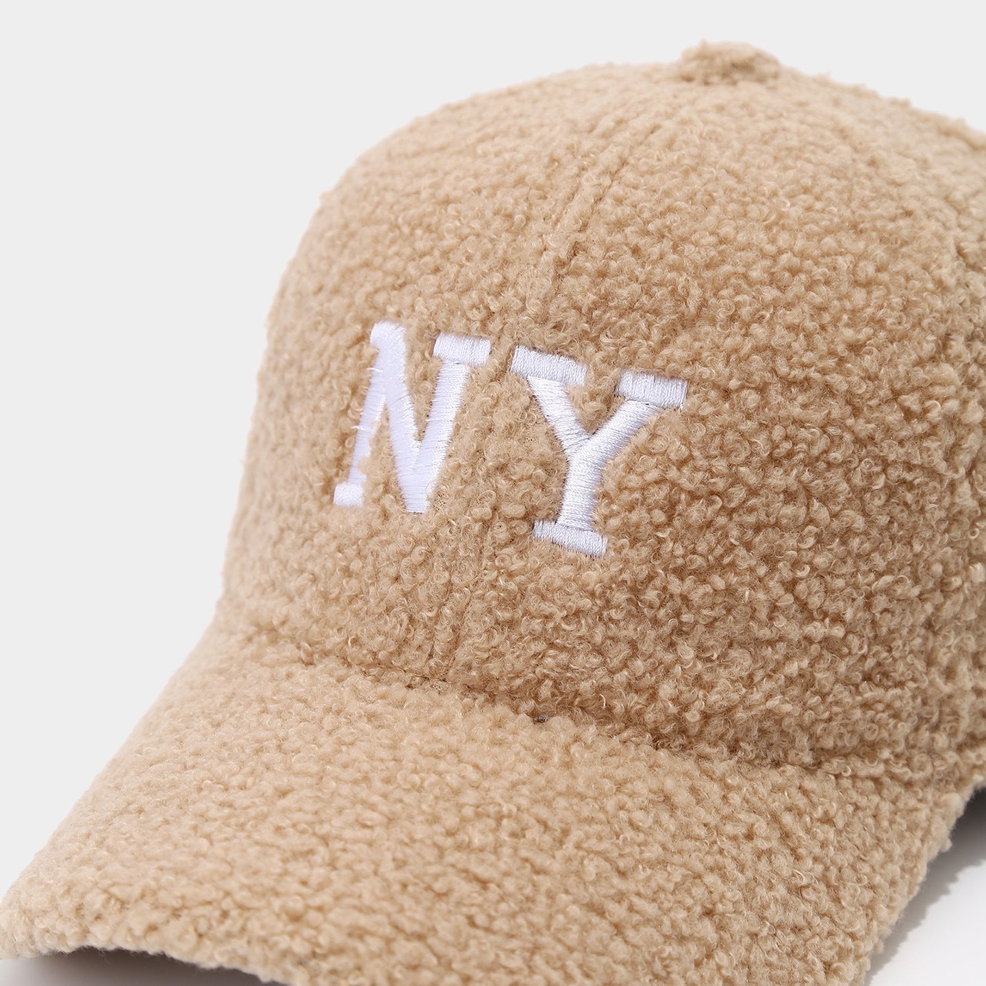 Winter Lamb Wool Letter Embroidery Warm Baseball Cap 6W6HAT527