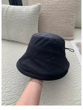 Minimalist Solid Color Foldable Bucket Hat 8BK6HAT180L