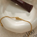 Minimalist Gold Plated Chain Bracelets 6W6JBR485
