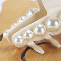 Vintage Big Pearl Acetate Hair Claw MK2PPM6W6HCP356