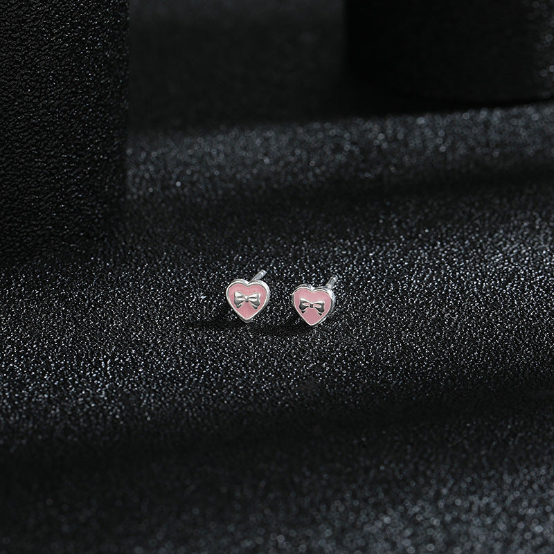 Heart Mini Stud Earrings - DippedShop Wholesale - #2451