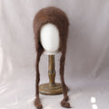 Soft Fuzzy Earflap Knit Hat Chin Ties 6W6HAT705