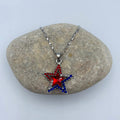 Fashion Star Pendant Zirconia Hollow Chain Necklace 8ZA6JNC292L