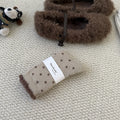 Fuzzy Plush Polka Dot Crew Socks 6W8FSO661
