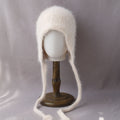 Soft Fuzzy Earflap Knit Hat Chin Ties 6W6HAT705