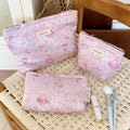 Vintage Floral Print Large Capacity Cocmetic Bag MK2BW6W10BOB384