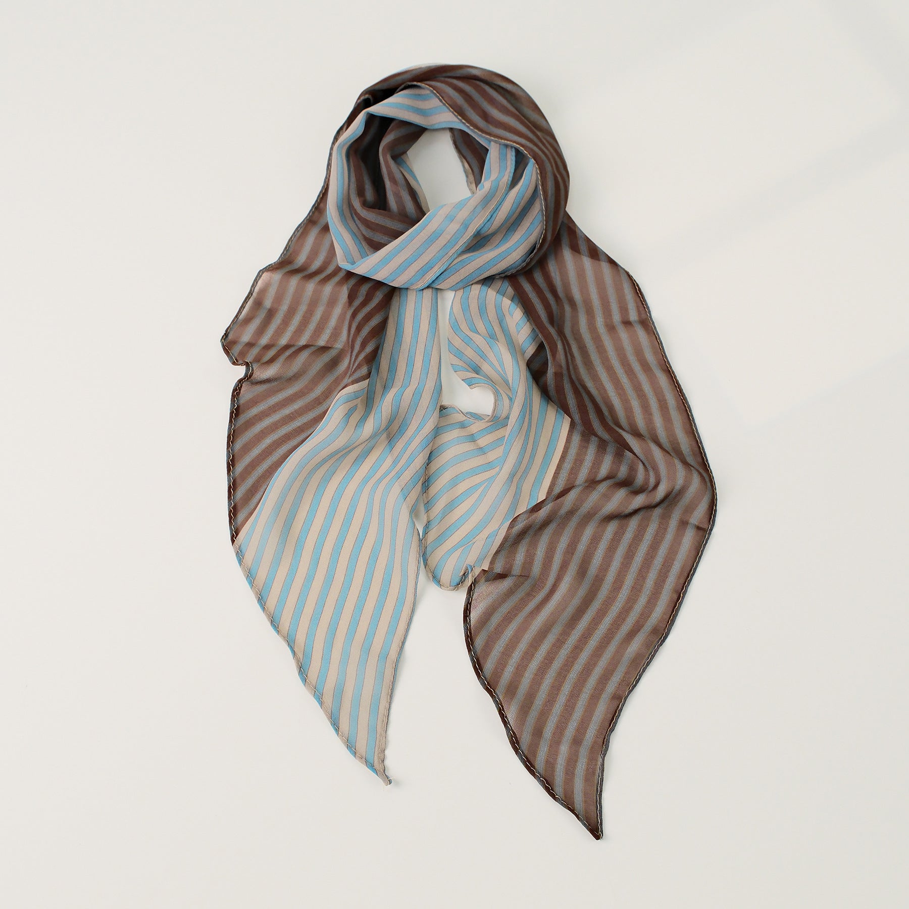 Chic Color Block Polka Dots Silk Scarf 6W6NSI253
