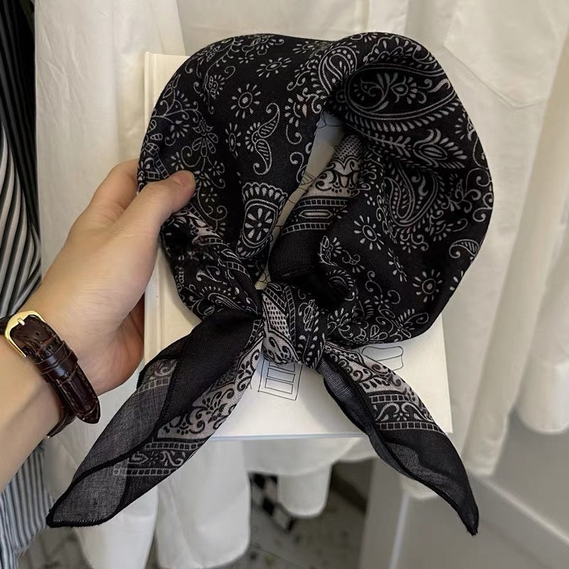 Retro Cashew Print Lightweight Silk Scarf 6W6NSI265