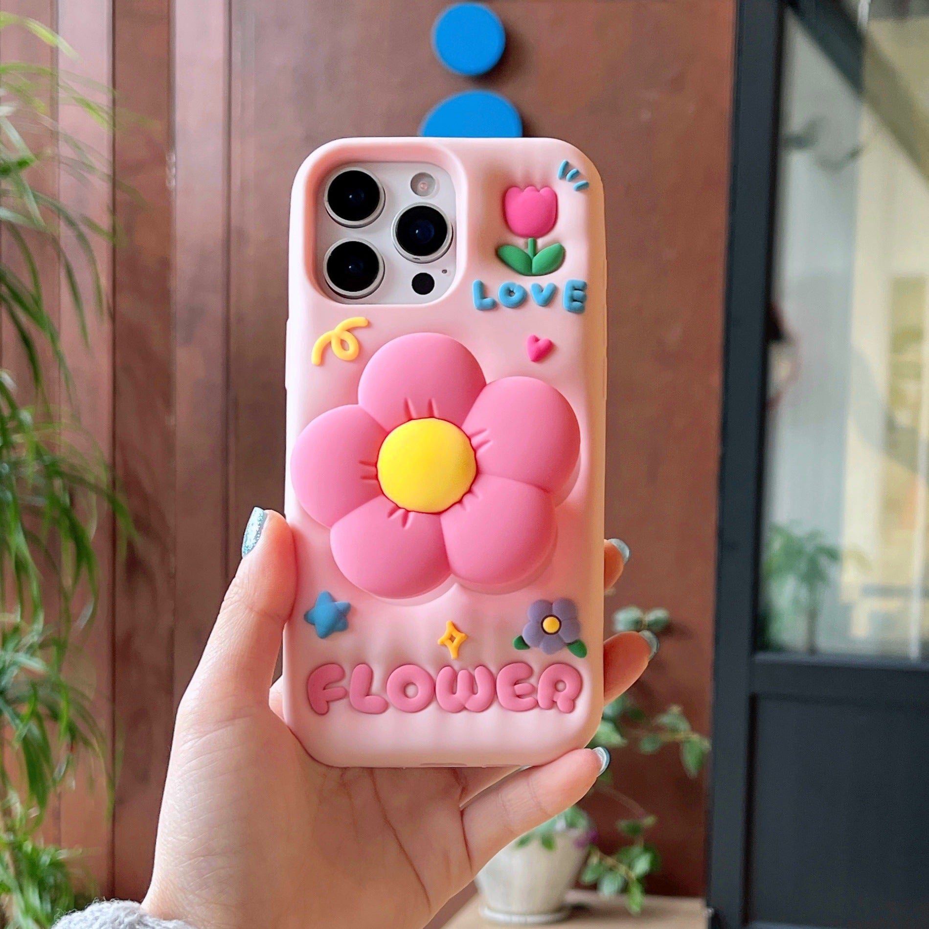3D Flower Shockproof Case - DippedShop Wholesale - #2707