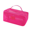 Simple Solid Color Mesh Hollow Makeup Bag MK2BW6S10BOB105