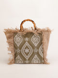 Boho Handwoven Beach Tote - DippedShop Wholesale - #3507