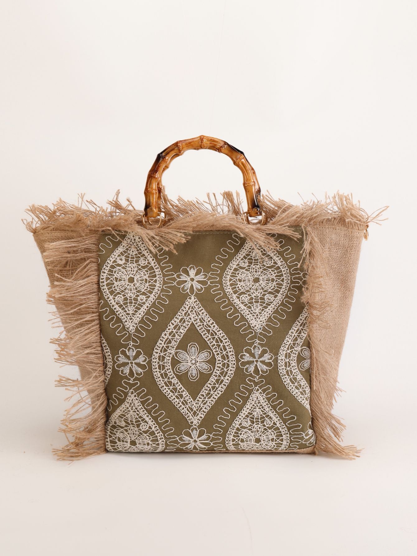 Boho Handwoven Beach Tote - DippedShop Wholesale - #3507