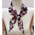 Retro Camo Print Lightweight Silk Scarf MK2BLW6W6NSI47