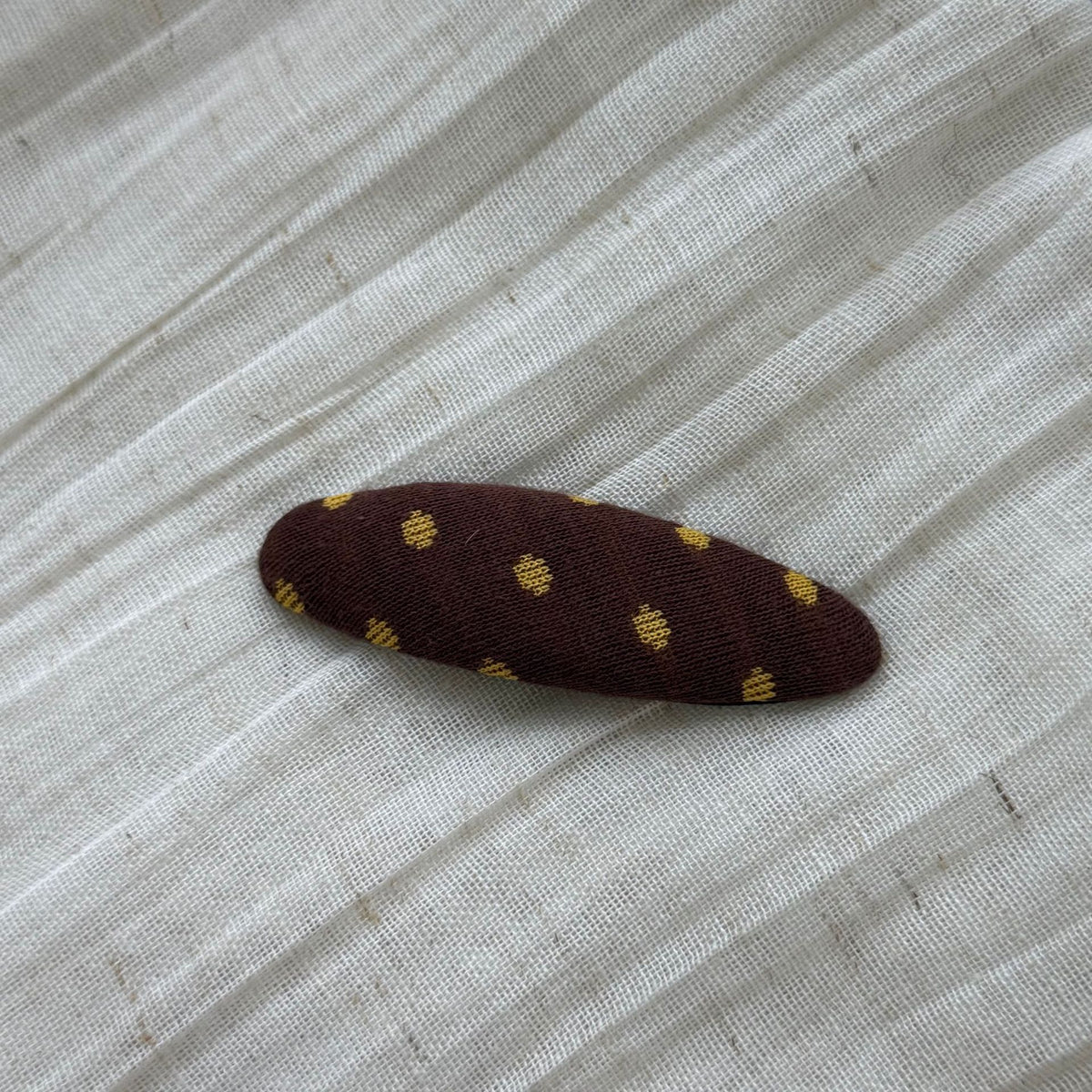 Elegant Polka Dot Non Crease Snap Hair Clip 6W6HCP1678