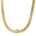 Trendy Gold Plated Mesh Chain - DippedShop Wholesale - #8483