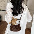 Sweet Plush Bear Charm Polka Dot  Shoulder Bag 6W10BBG2478