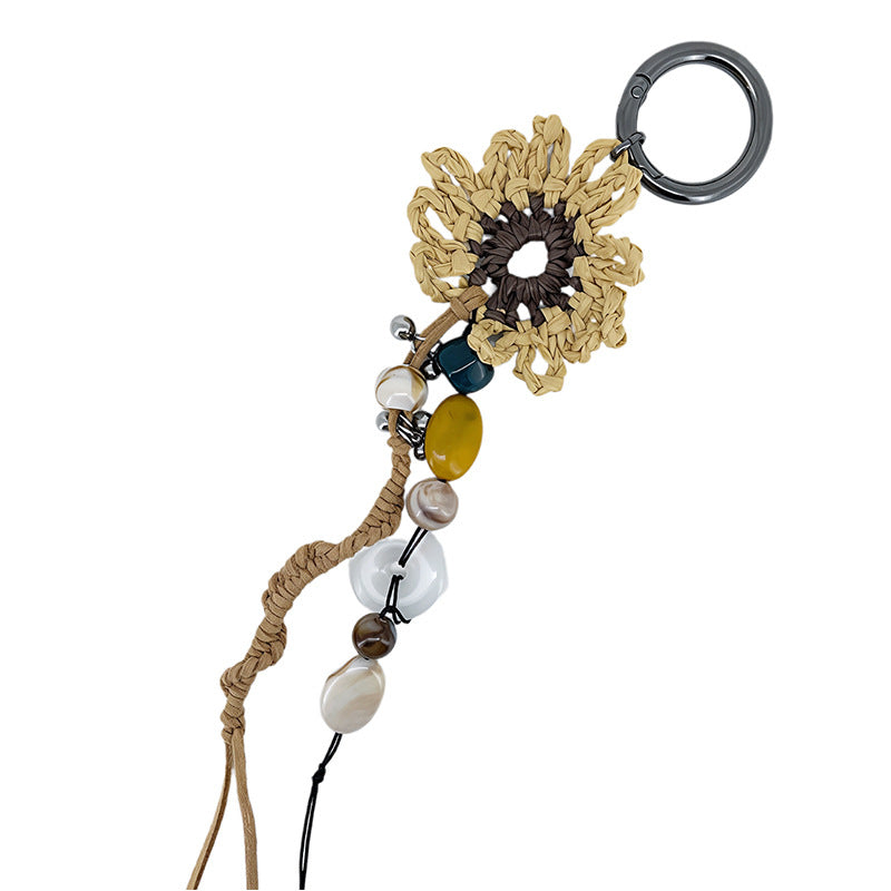 Colorful Beaded Tassel Sunflower Bag Charm MK2ZCEP6W10BBC78