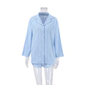 Jacquard Solid Sleepwear Set - DippedShop Wholesale - #2323