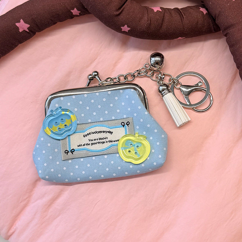 Floral Polka Dot Coin Purse - DippedShop Wholesale - #1763