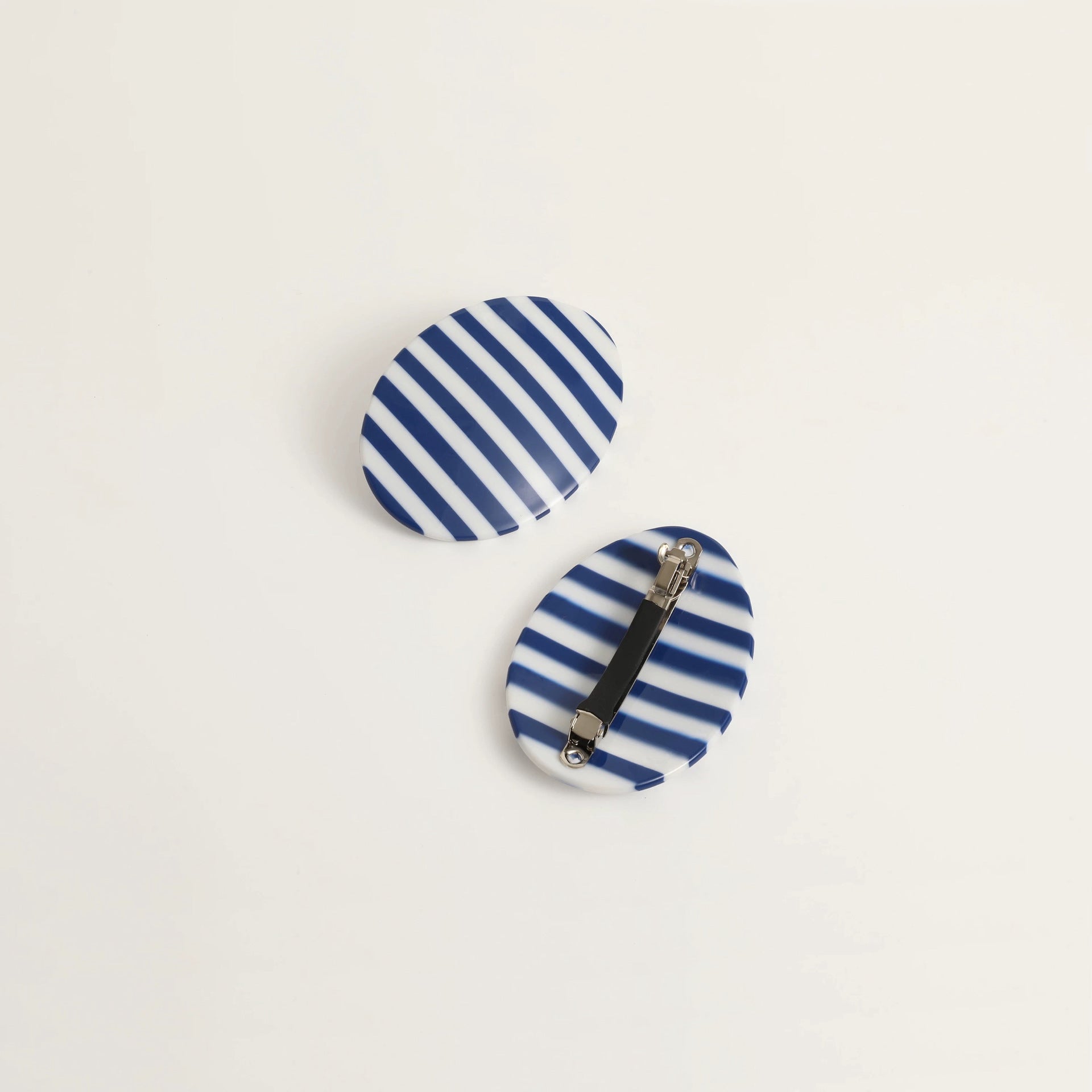 Cute Color Contrast Striped Acetate hair Clip 8AS6HCP321T