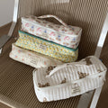 Simple Floral Large Capacity Portable Cosmetic Bag 6S10BOB1030