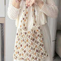 Beaded Woven Shoulder Bag - DippedShop Wholesale - #4003