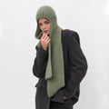 Stylish Solid Color Warm Hooded Scarf 6W6NSW252