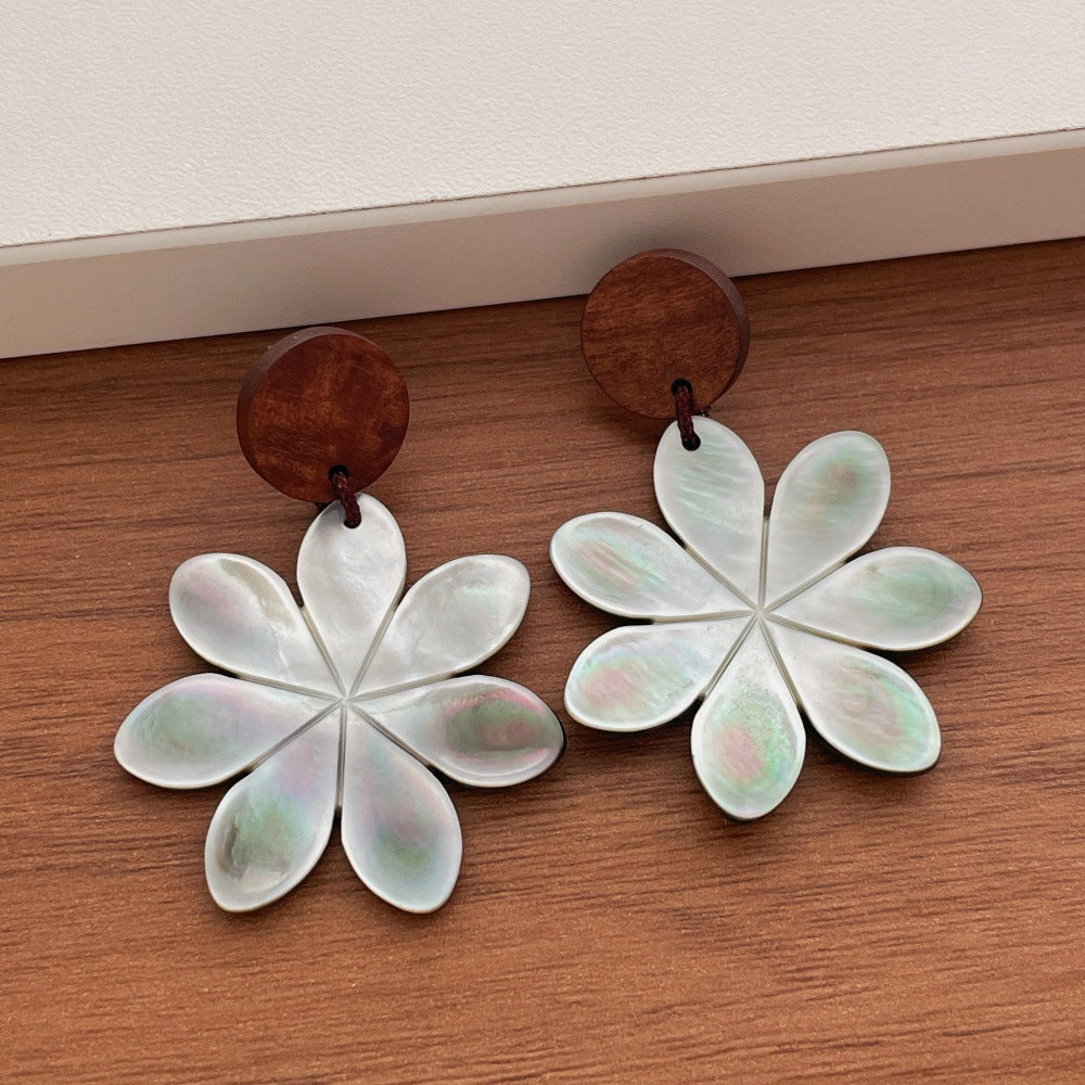 Vintage Hollow Out Leaf Floral Dangle Earrings 6W6JER603