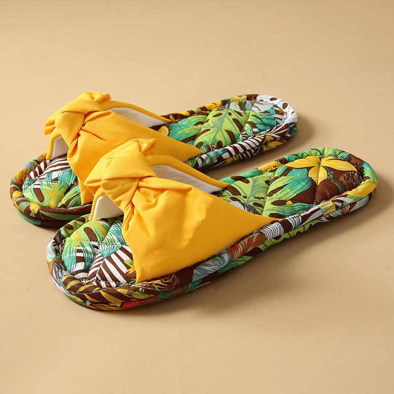 Bowknot Non-Slip Indoor Slippers - DippedShop Wholesale - #4339