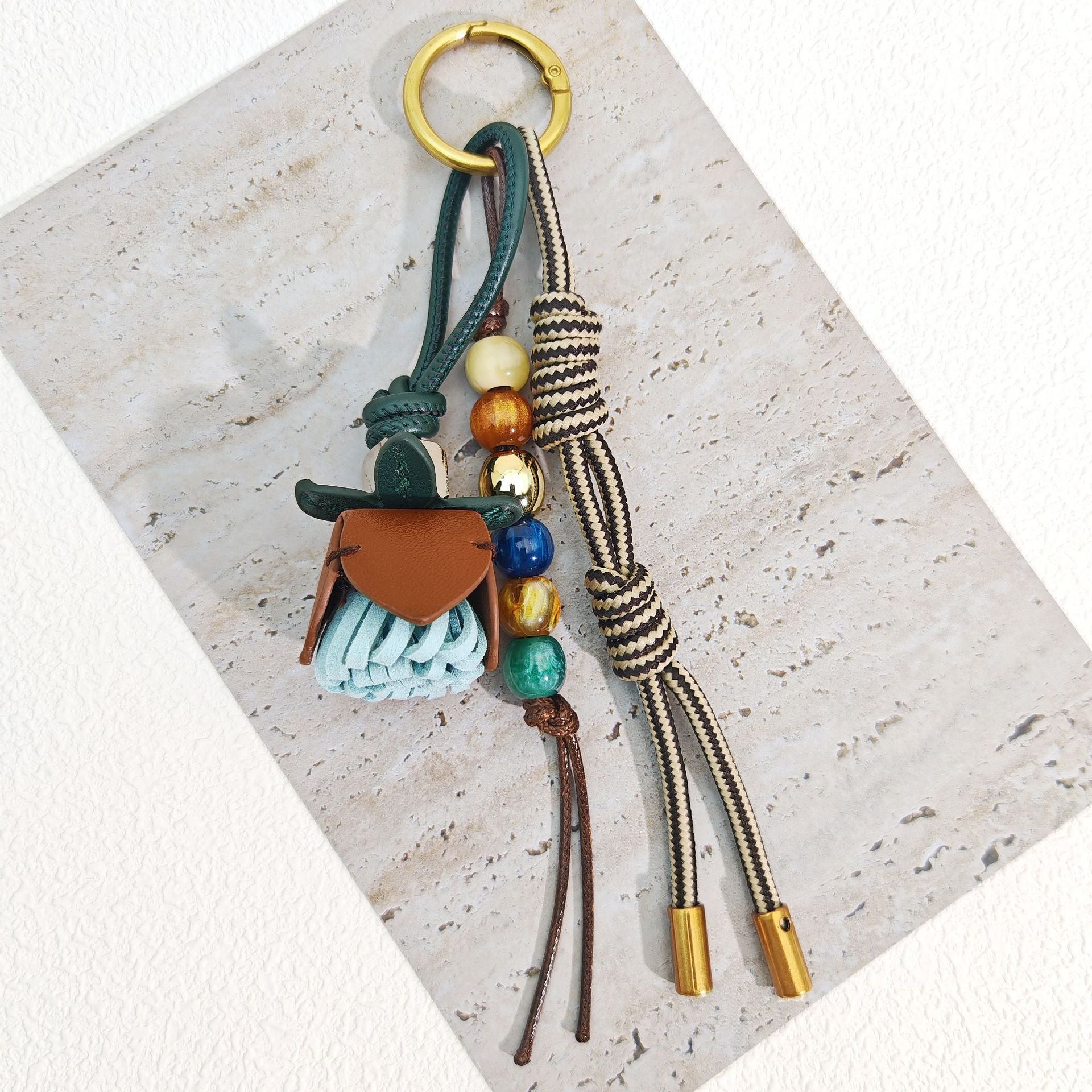 Flower Tassel Beaded Charm - DippedShop Wholesale - #4643