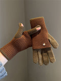 Touchscreen Thermal Knit Gloves - DippedShop Wholesale - #8659