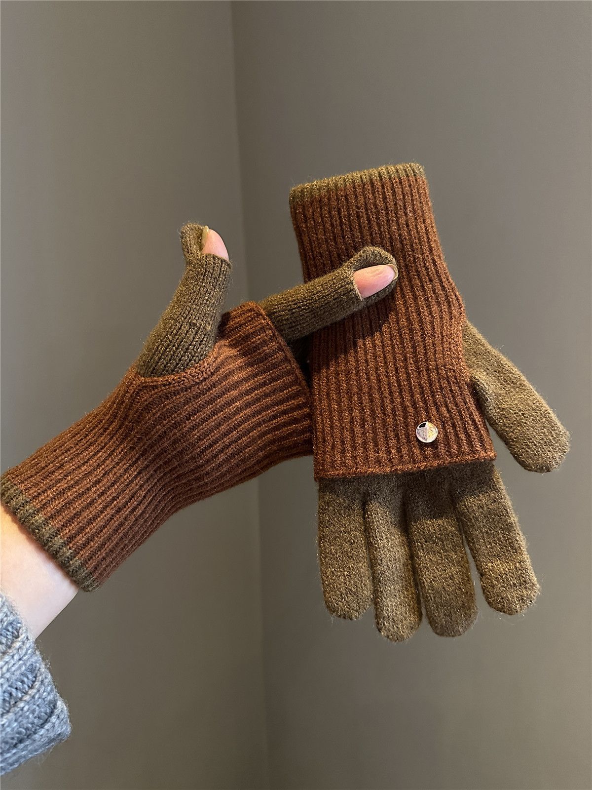Touchscreen Thermal Knit Gloves - DippedShop Wholesale - #8659