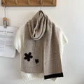 Floral Jacquard Knit Scarf - DippedShop Wholesale - #1107