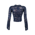 Sexy Lace Long Sleeve Blouse - DippedShop Wholesale - #1299
