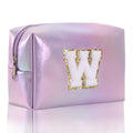 Simple Initial Letter Embroidered Portable Makeup Bag 6S10BOB1037