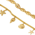 Boho Style Shell Pendant Chain Anklet 8ZA6JAB38L