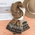 Jacquard Beaded Knit Scarf - DippedShop Wholesale - #7571