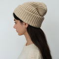 Minimalist Solid Wool Blend Warm Knit Beanie Hat 6W6HAT539