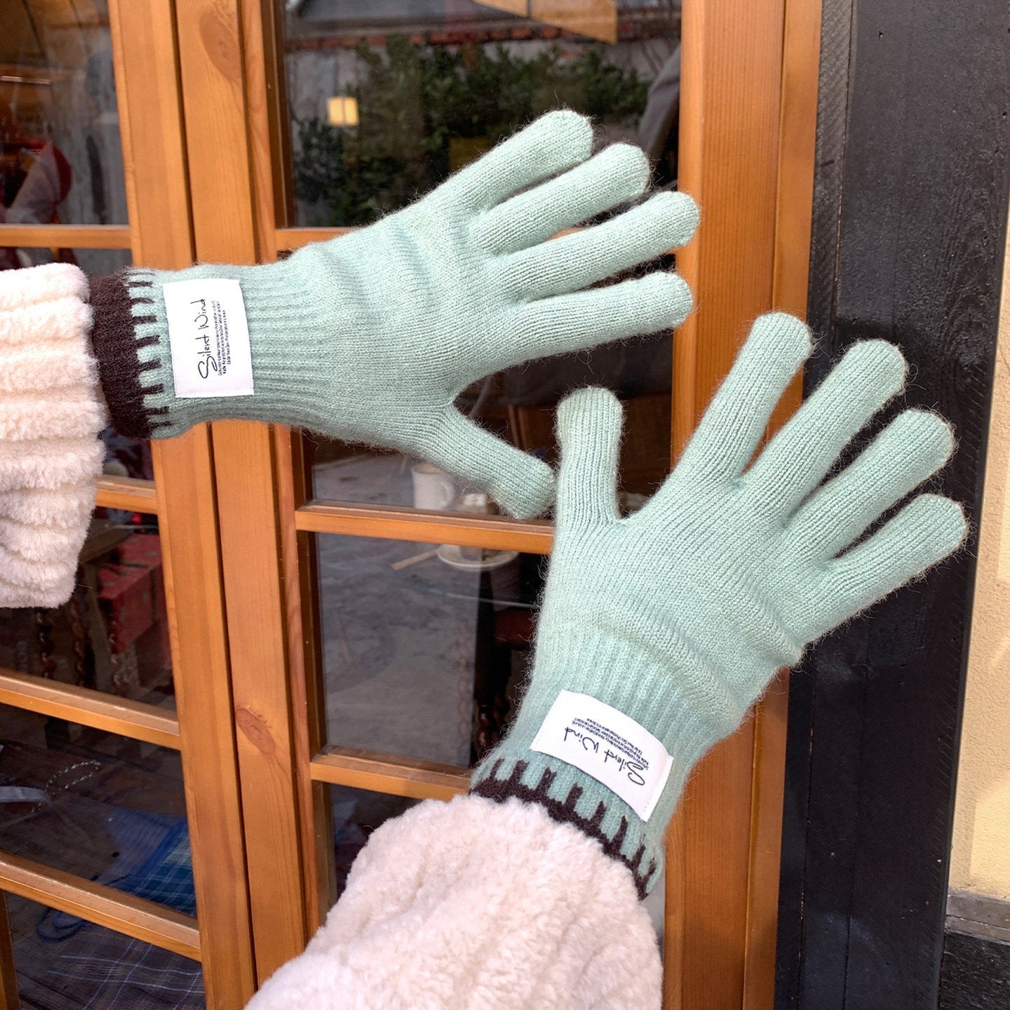 Minimalist Solid Color Full Finger Gloves 6W6GLO84