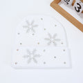 Rhinestone Snowflake Knit Beanie - DippedShop Wholesale - #4227