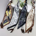 Retro Paisley Print Rope Braided Scarf Belt 6W6JBT131