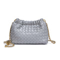 Fashion Woven Plaid Cloud Shoulder Bag 6W10BBG2419