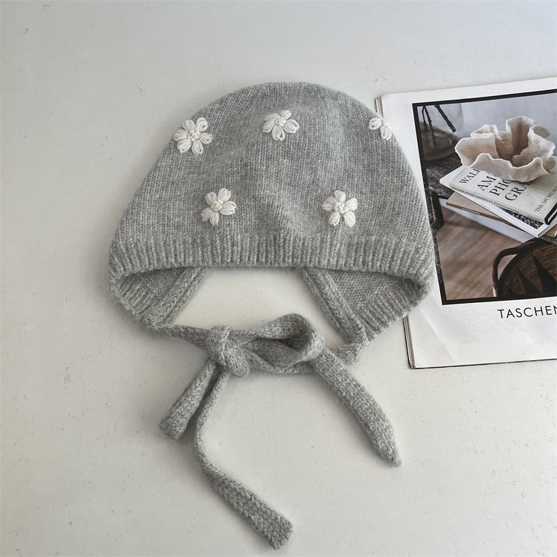Embroidered Knit Beanie Hat - DippedShop Wholesale - #9315