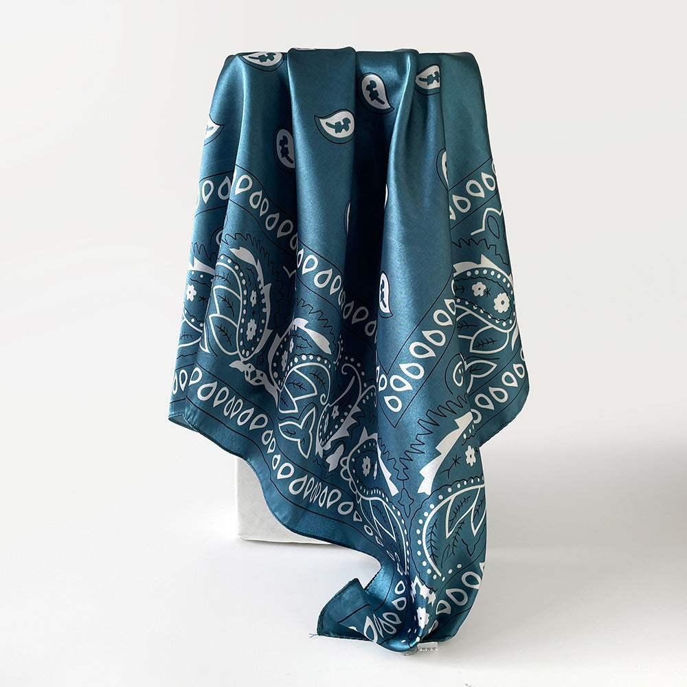 Minimalist Paisley Versatile Square Scarf MK2BW6W6NSI27