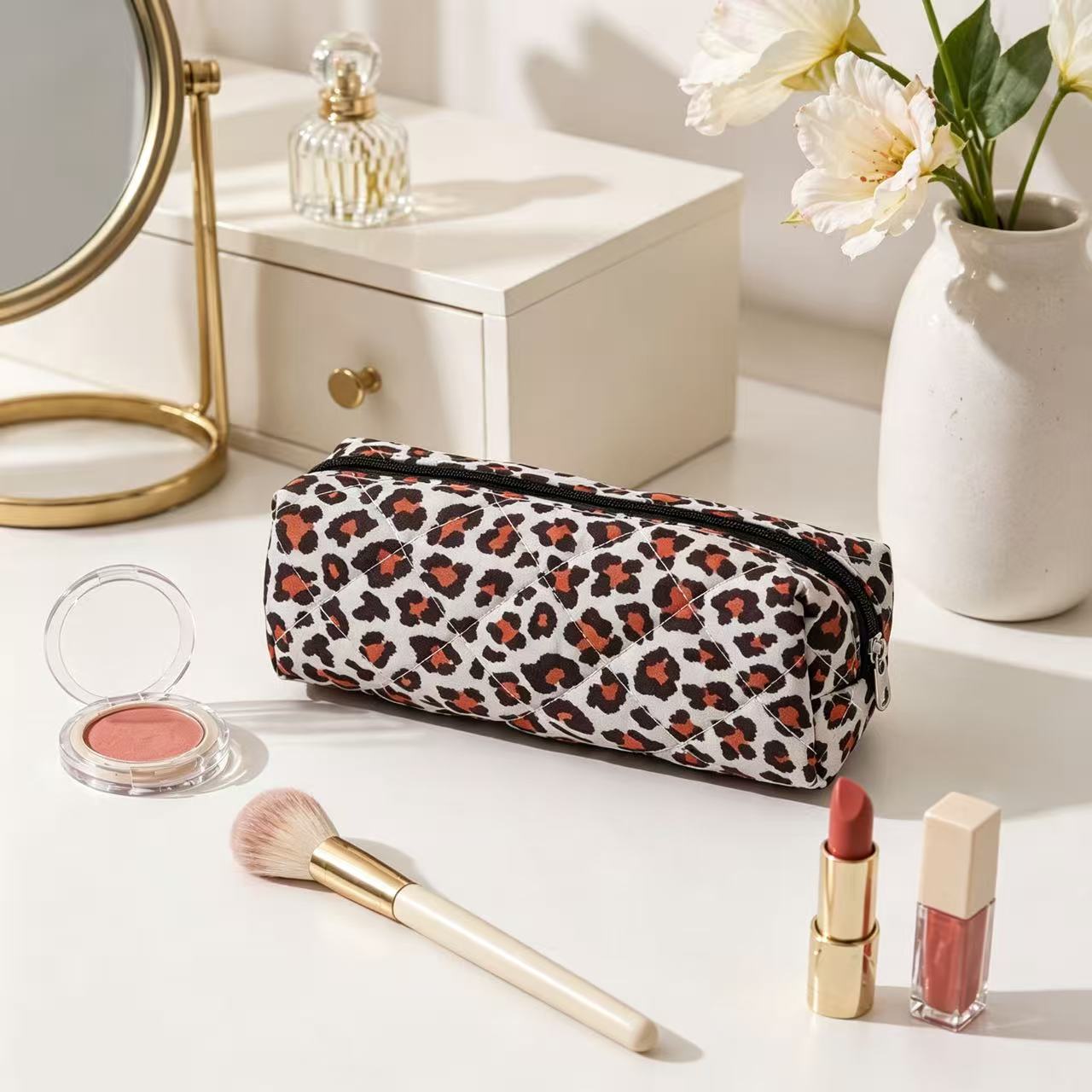 Classic Leopard Print Portable Pencil Case 6S10BOB1034
