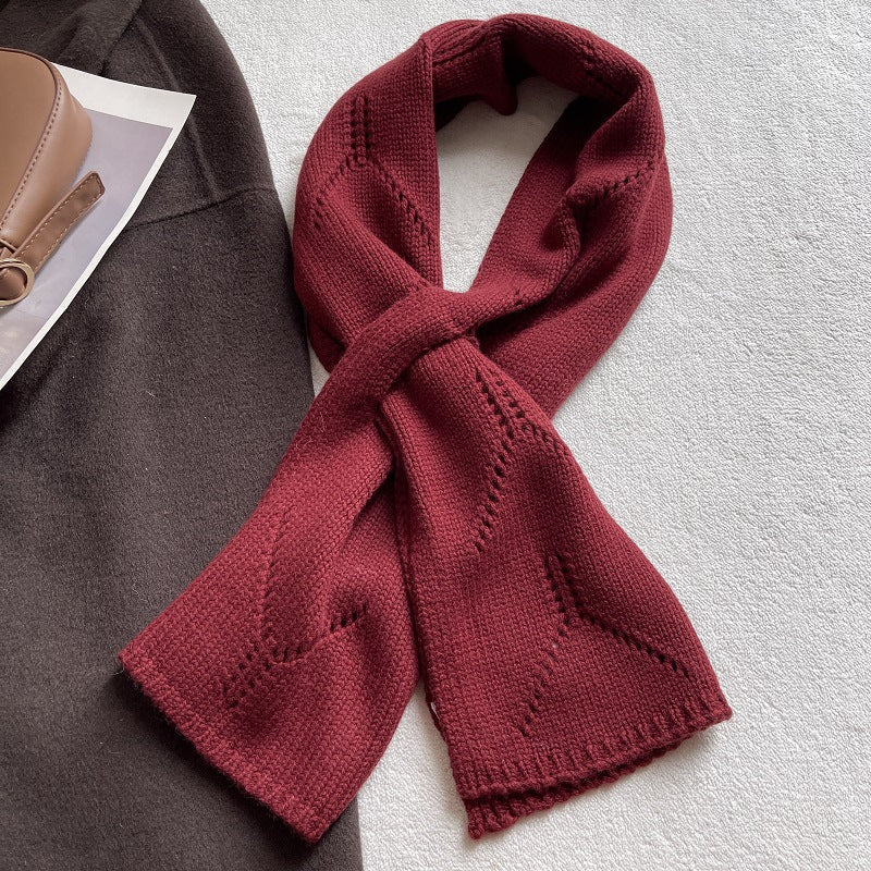 Diamond Fastened Knit Scarf - DippedShop Wholesale - #2387