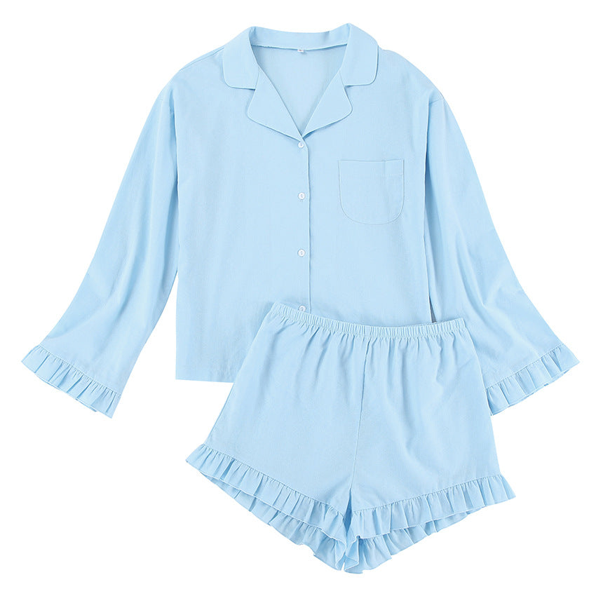 Flounce Loose Homewear Set - DippedShop Wholesale - #2707