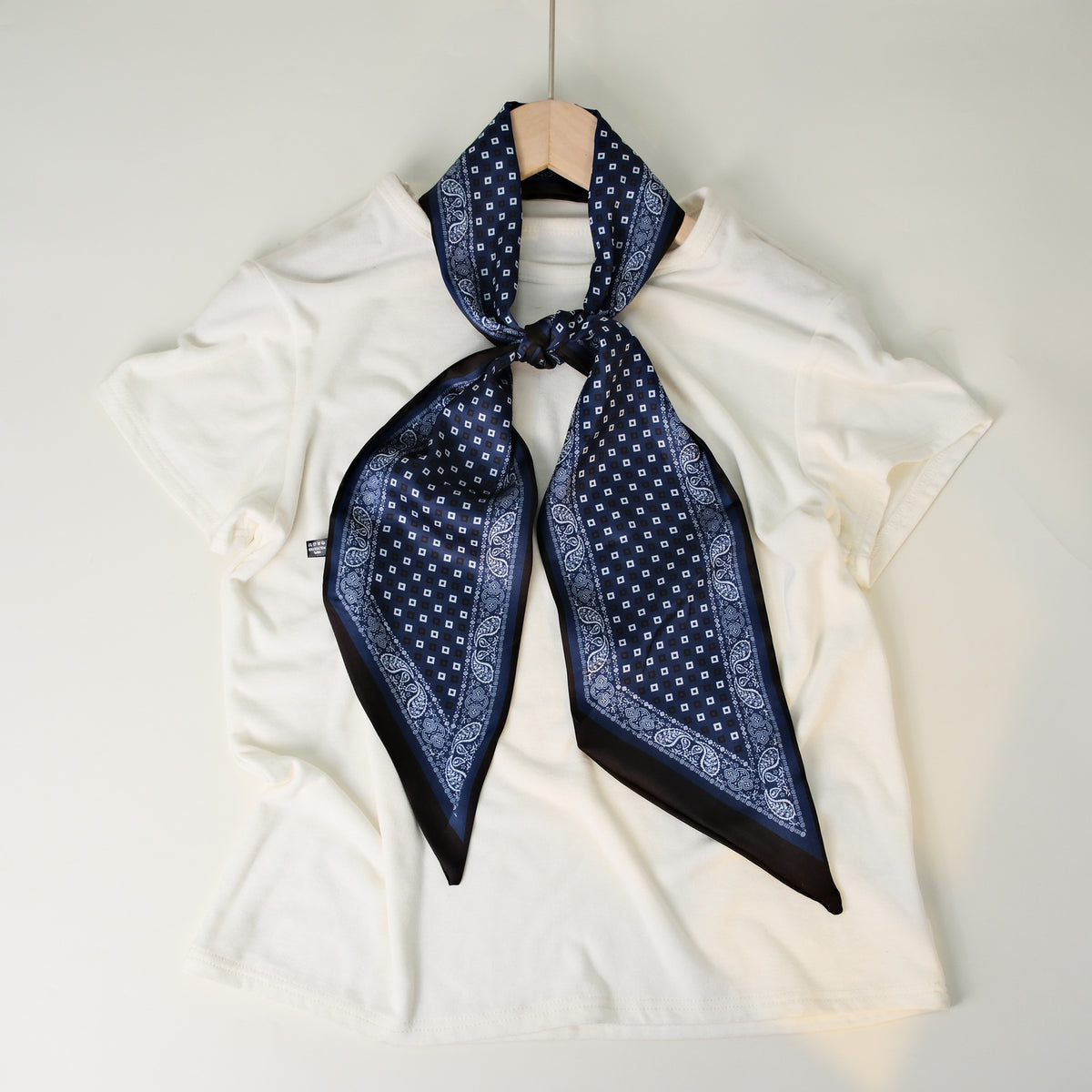 Striped Silk Scarf - DippedShop Wholesale - #2819